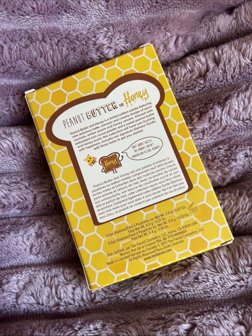NIB Too Faced Peanut Butter and Honey Eyeshadow Palette - Picture 9 of 16